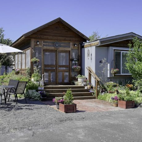 home exterior with plants