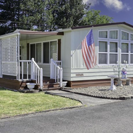 home exterior with grassy lawn